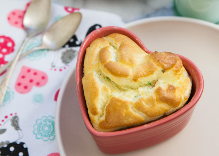 Bacon and Chive Souffle