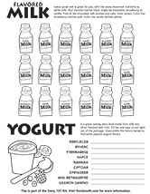 Milk Search & Yogurt Word Scramble