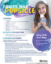 Fruity Milk Popsicles image