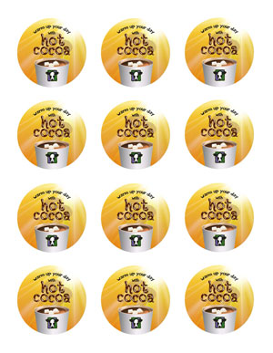 Hot Cocoa Sticker Labels Main Image