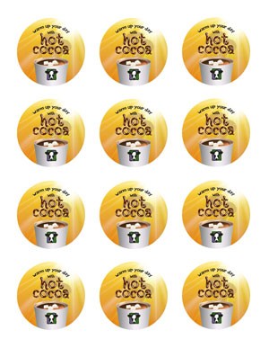 Hot Cocoa Sticker Labels Main Image