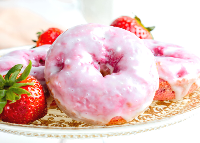 Baked Strawberry Donuts Featured Image