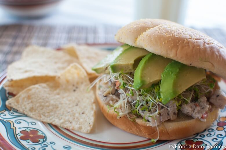 Caribbean Jerk Chicken Salad Sandwiches