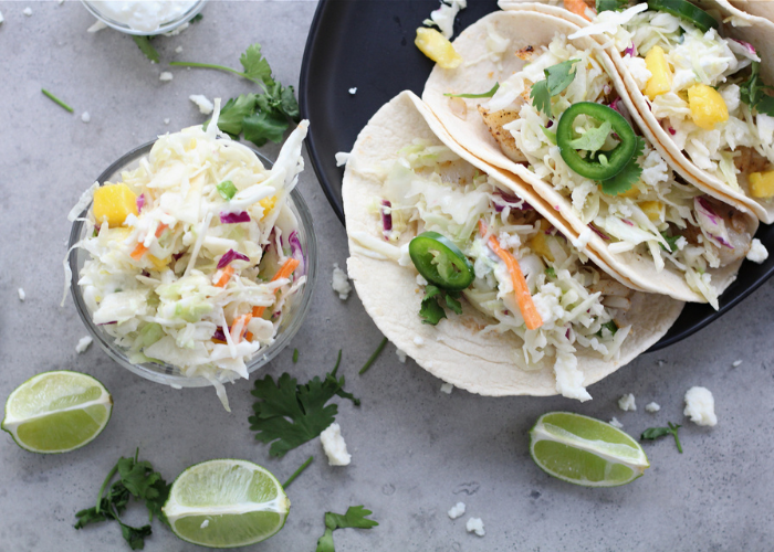 Fish Tacos with Mango Slaw Featured Image