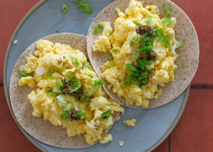 Fluffy Egg Tacos