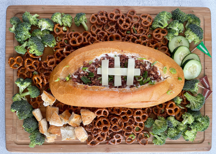 Football Cheese Dip Featured Image