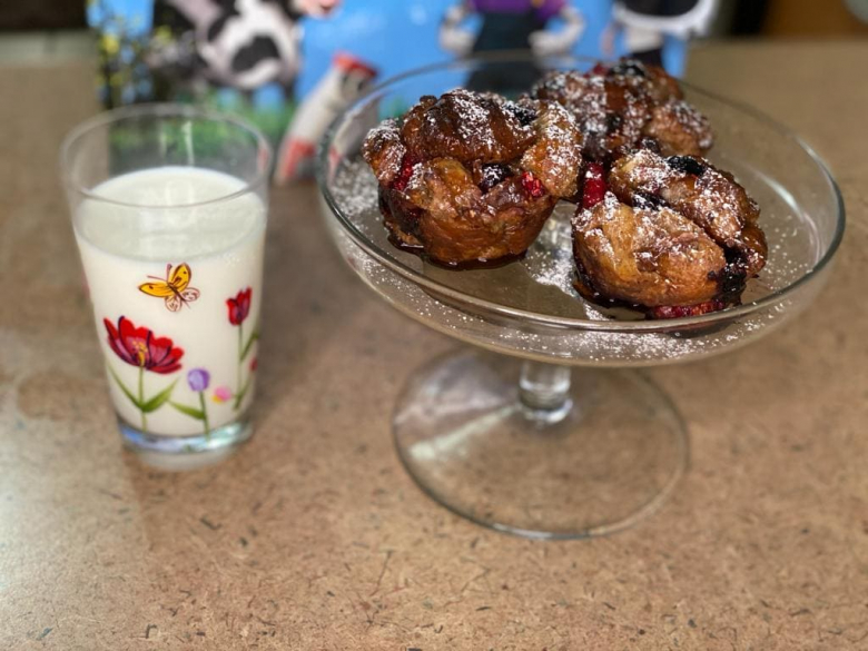 French Toast Cupcakes with Fresh Fruit
