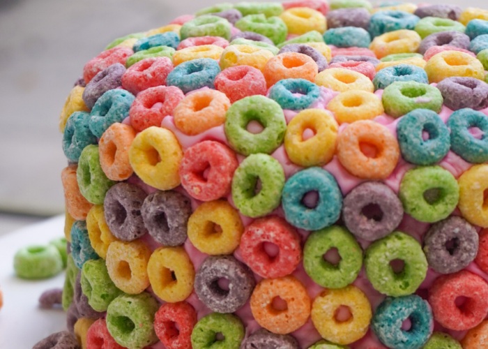 Froot Loops Cereal Milk Cake