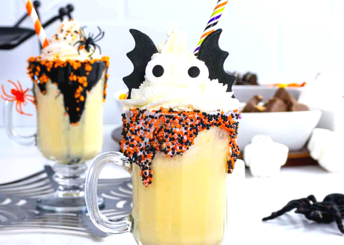 Kid-Friendly Halloween Milkshake Bar