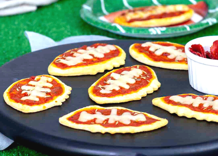 Mini Football Crescent Pizzas