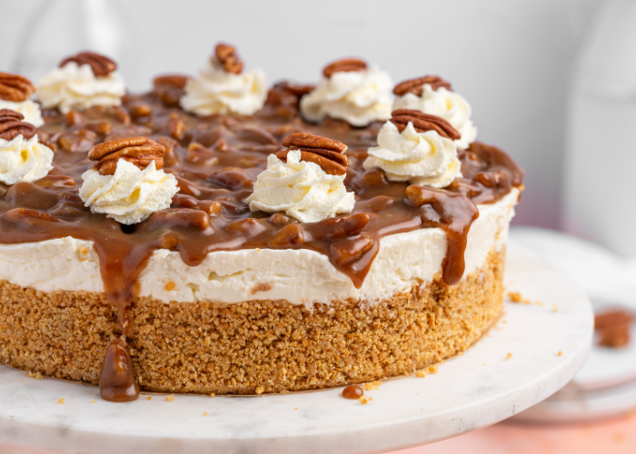 No-Bake Pecan Pie Cheesecake