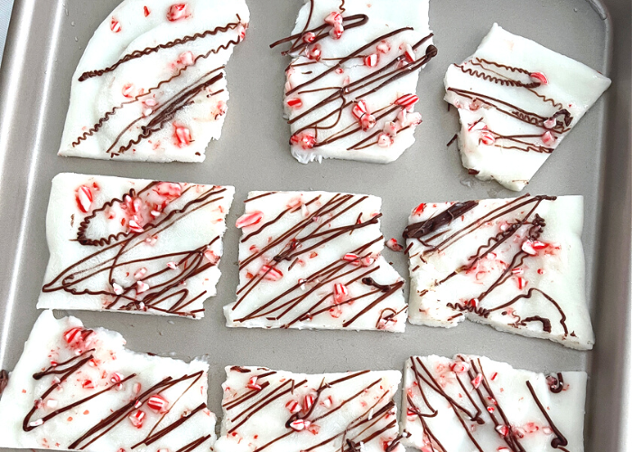 Peppermint Chocolate Yogurt Bark