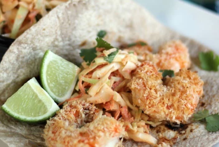 Coconut Shrimp Tacos