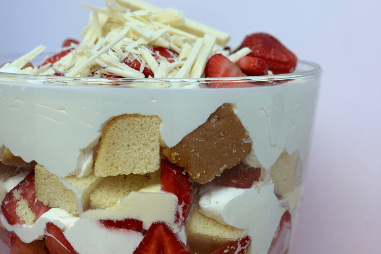 Strawberry Amaretto Trifle