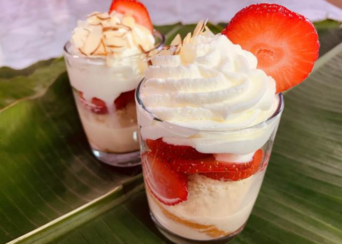 Strawberry tres Leche Cake with Whipped Cream