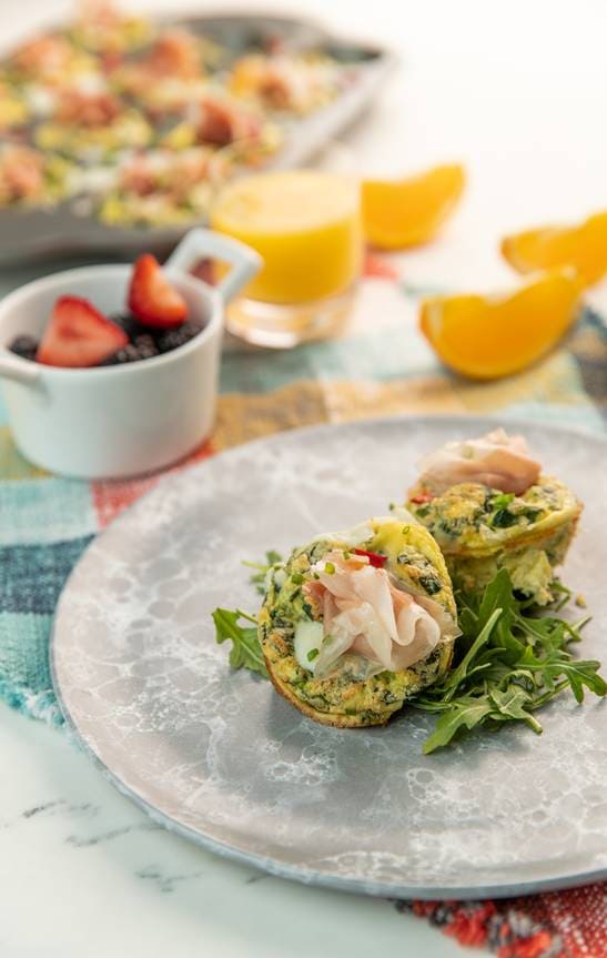Ham, Egg, and Cheese Breakfast Muffins