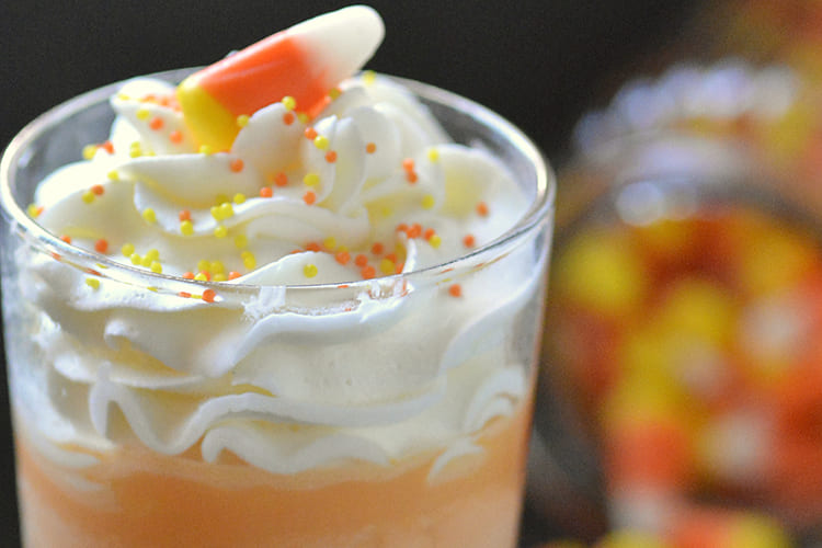 Candy Corn Milkshakes