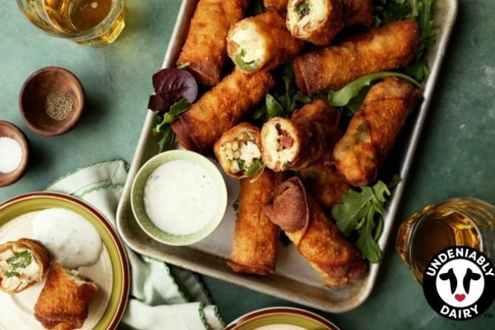 Chicken Jalapeño Popper Egg Rolls