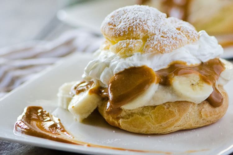 Banoffee Cream Puffs