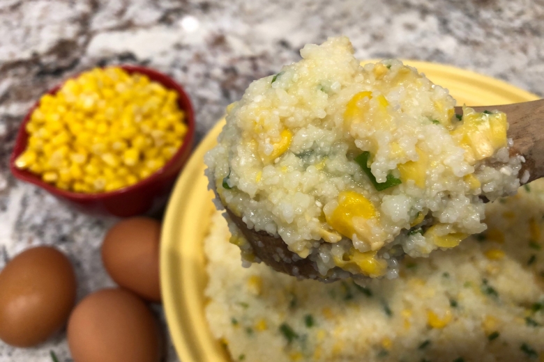 Creamy Sweet Corn Grits Casserole