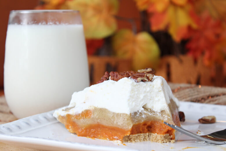 No Bake Pumpkin Spice Pudding Pie