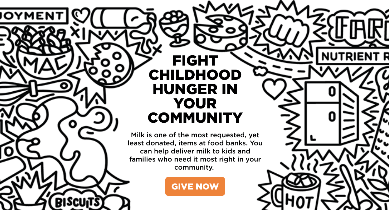 wording and imagery encouraging people to donate milk