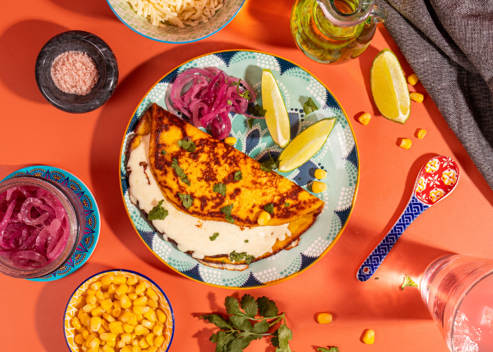 Cheesy Corn Pancakes