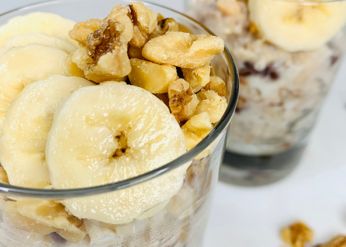 Peanut Butter and Banana Overnight Oats Featured Image