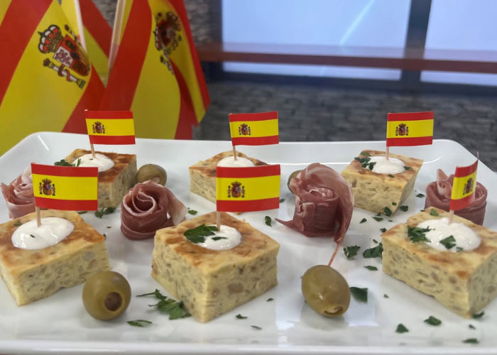 Easy Spanish Tortilla Squares with Creamy Garlic Aioli Featured Image