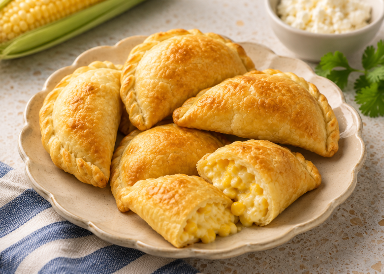 Ecuadorian Cheesy Corn Empanadas 