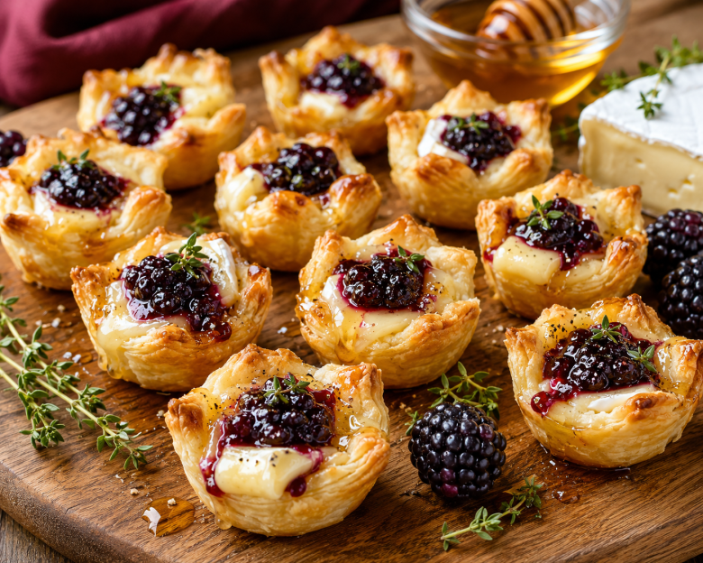 French Brie Bites with Blackberry Preserves Featured Image
