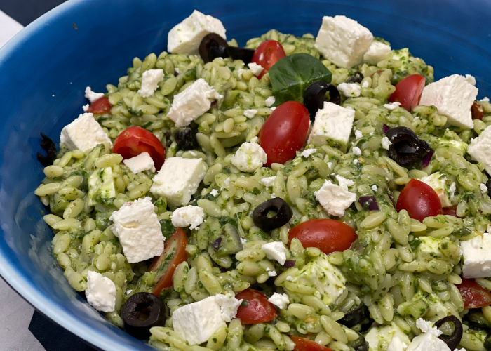 Greek Orzo Salad (Karina Salad) Featured Image