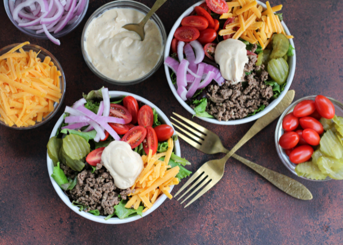 Healthy Burger Bowl