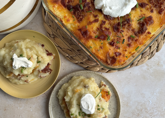 Leftover Mashed Potato Casserole