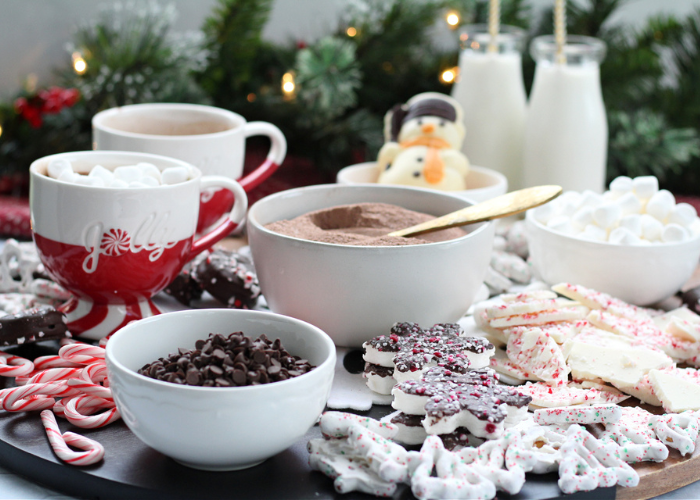 Peppermint Hot Cocoa Board Featured Image