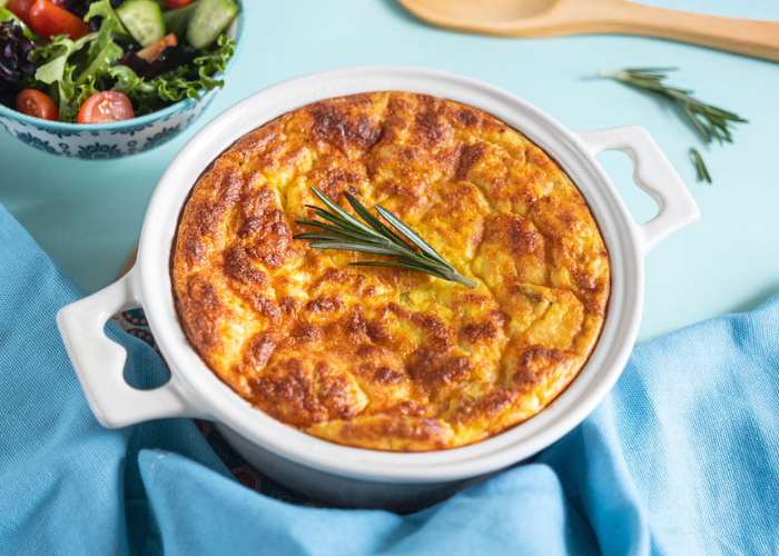 Three Cheese Potato Souffle