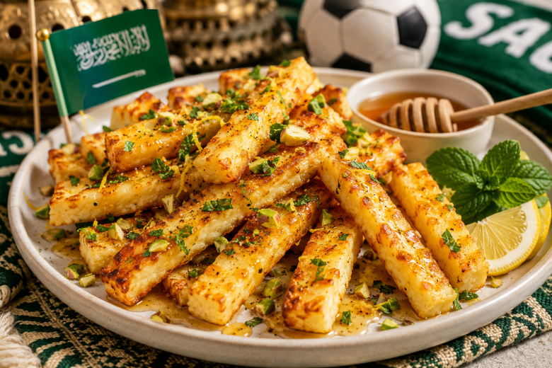 Crispy Halloumi Fries with Honey & Mint Featured Image