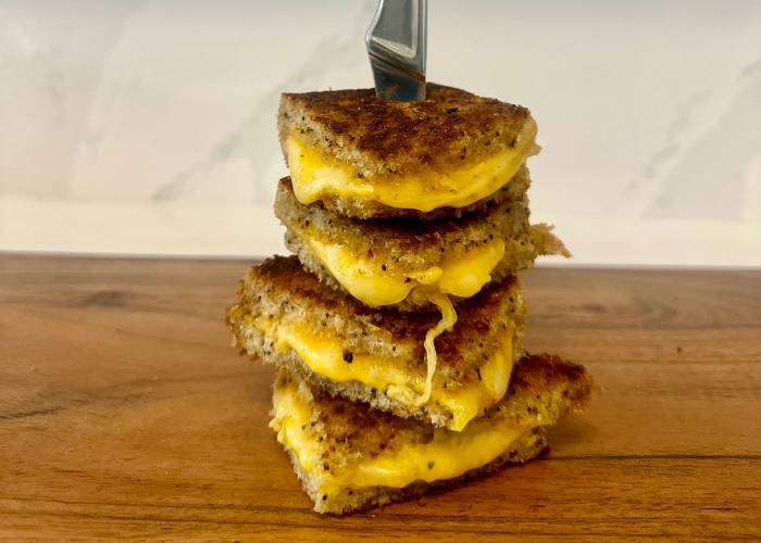 Three-Cheese Gourmet Grilled Cheese Featured Image
