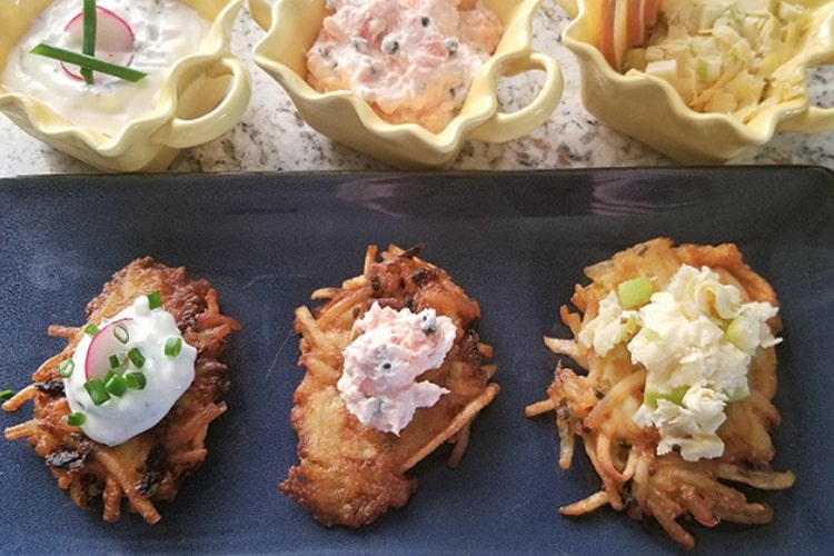 Creamy Toppings for Hanukkah Latkes Featured Image