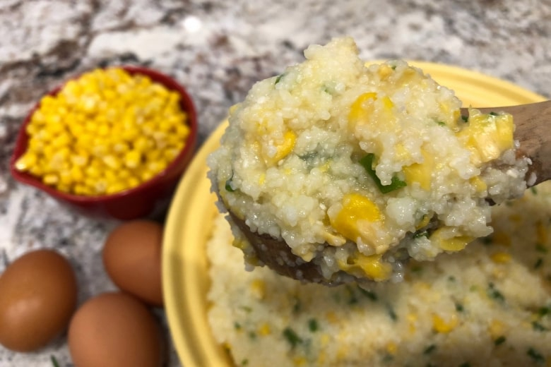 Creamy Sweet Corn Grits Casserole Featured Image