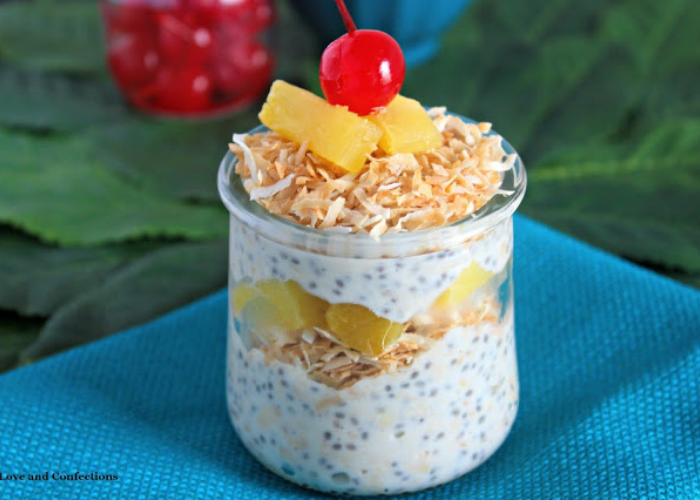 Piña Colada Overnight Oatmeal Featured Image