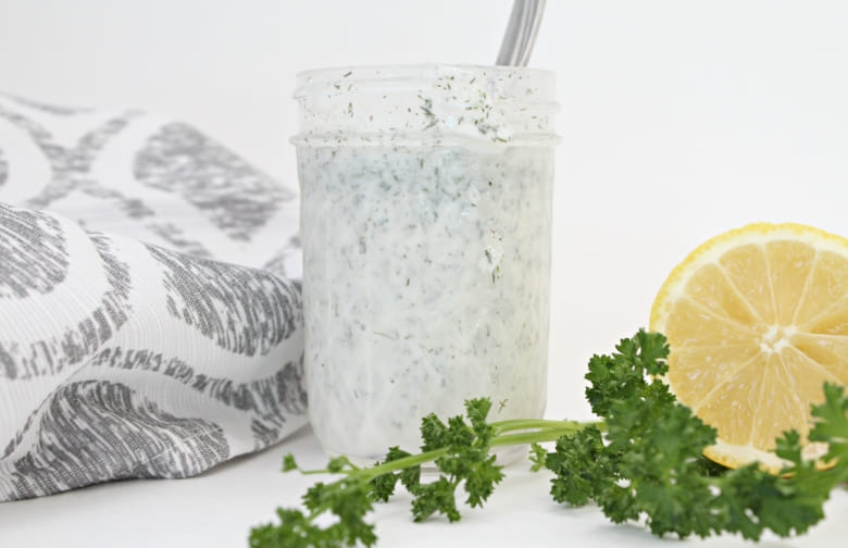 Homemade Ranch Dressing Made with Milk Featured Image