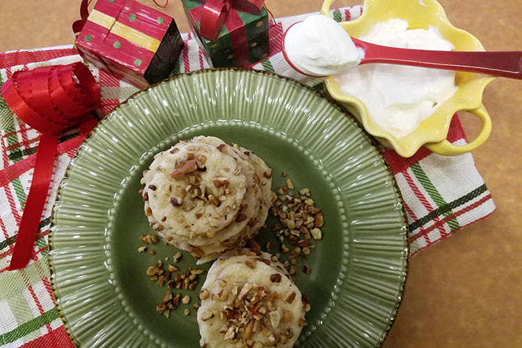 Citrus-Scented Sour Cream Pecan Cookies