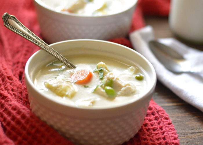 Creamy Turkey and Artichoke Soup